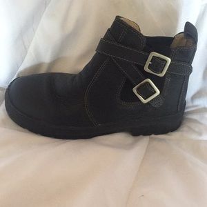 Gap black slip on boots size 5.